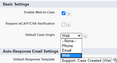 basic settings