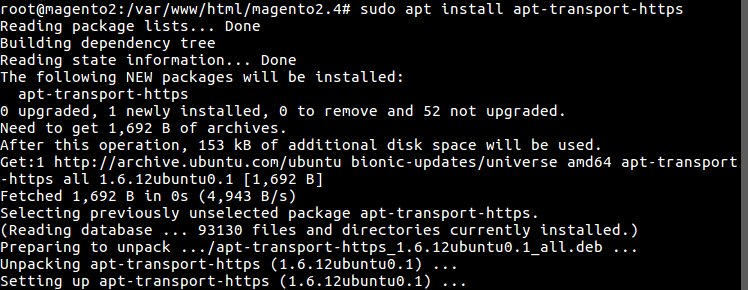 33 sudo apt install apt-transport-https