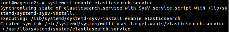 39 systemctl enable elasticsearch.service