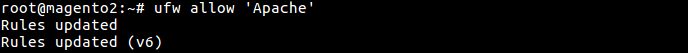 4 ufw allow apache