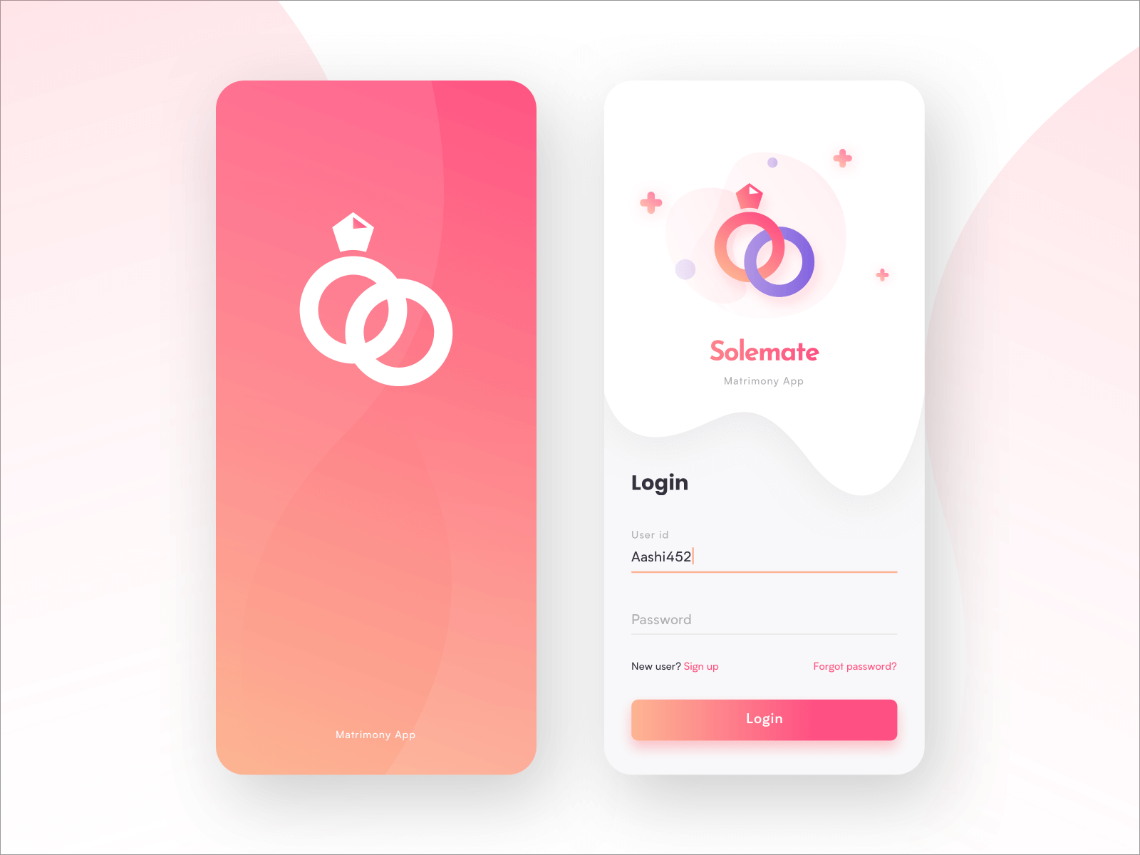 user panel wedding planner app