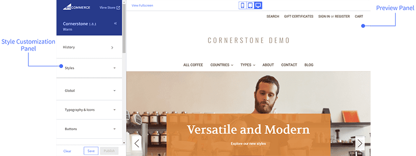 bigcommerce Design Customization