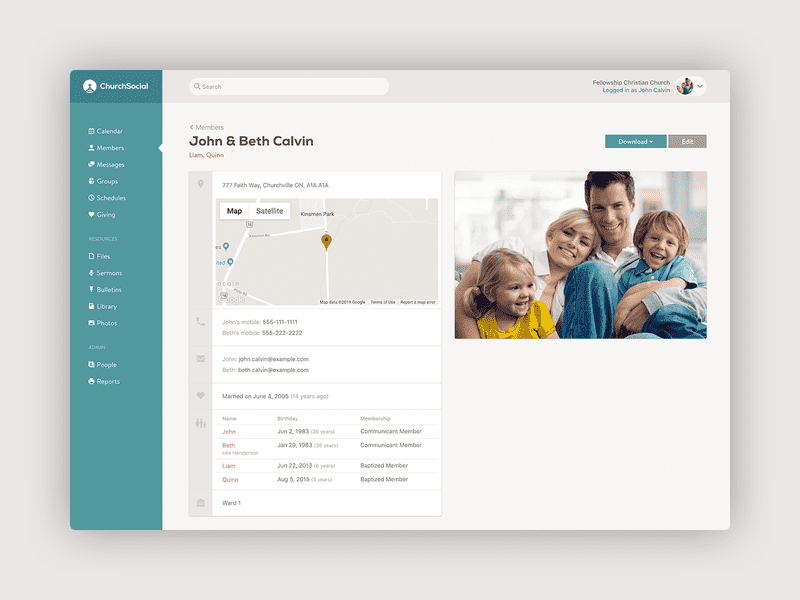 church social app
