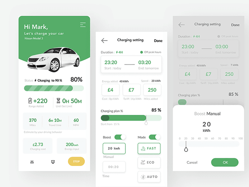 ev charging management app