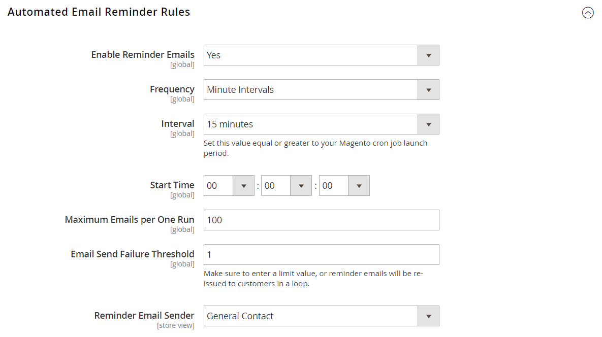 E-mail Reminders