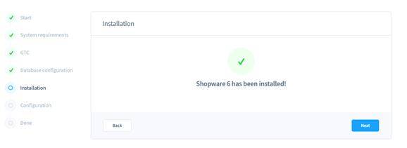 click on the Start installation