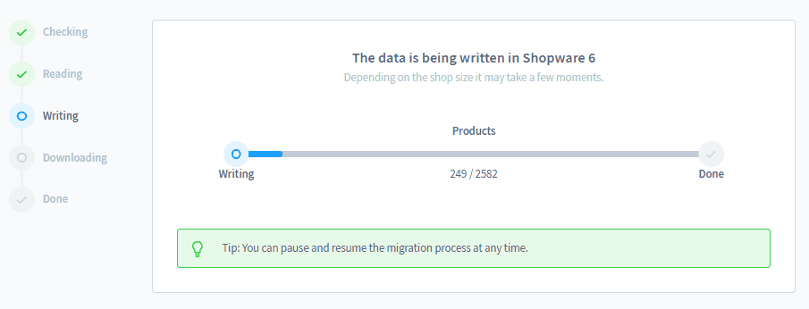 data writing