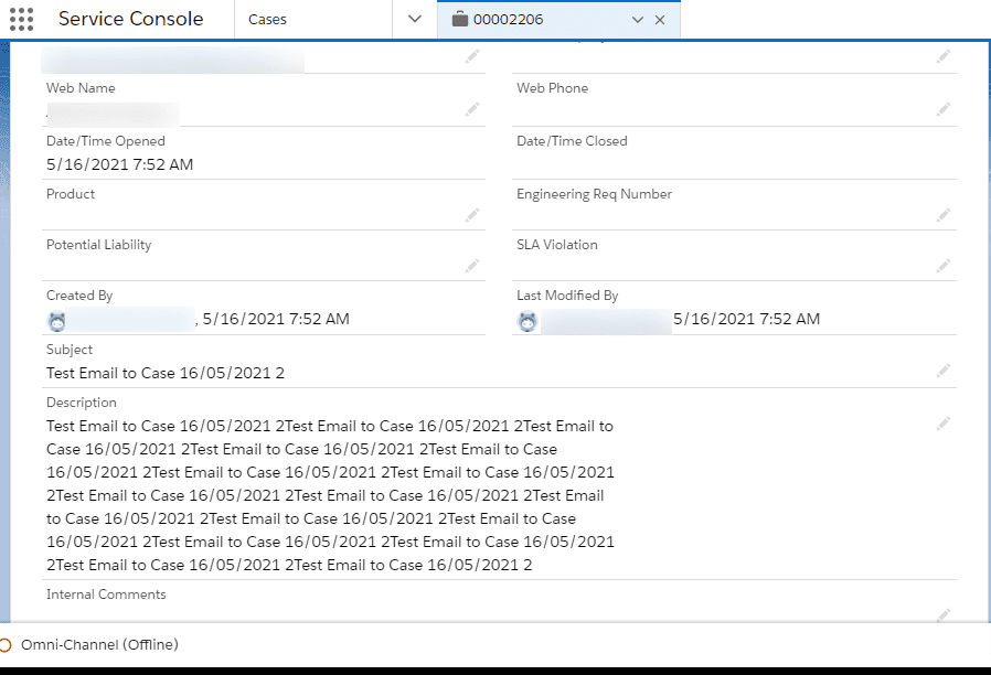 email case Salesforce