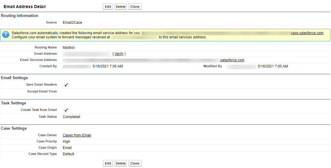 email address details