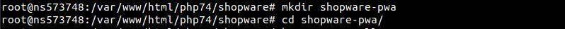 create project directory