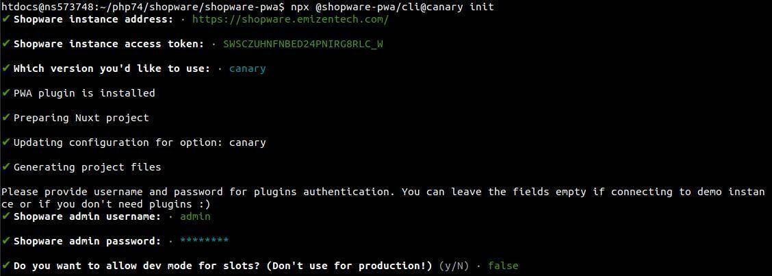 Initialize the project within the directory