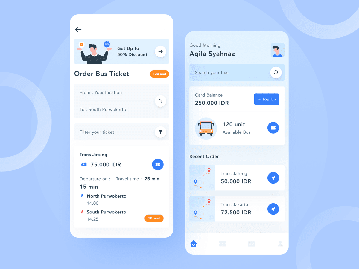 bus ticket booking mobile app