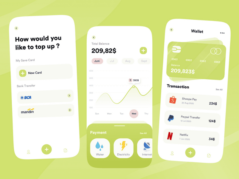 E-Wallets mobile apps