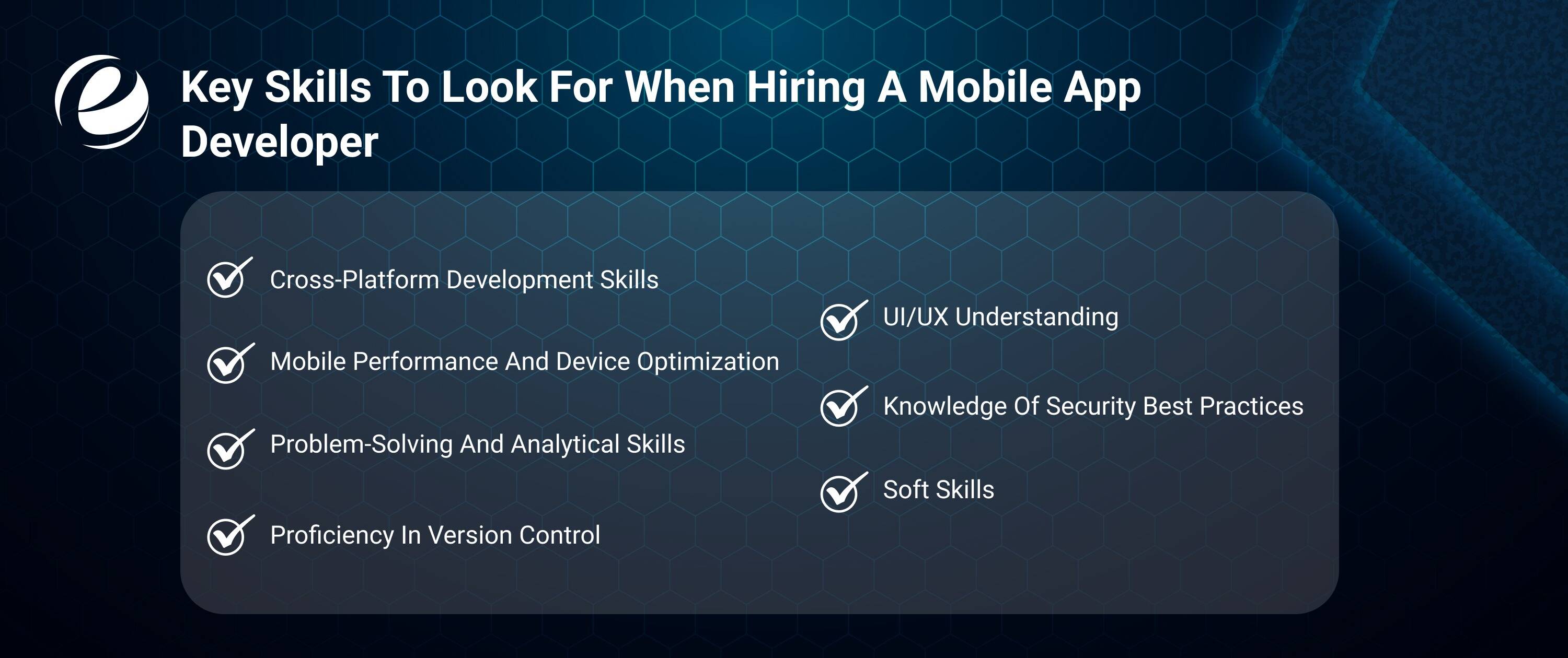 Key Skills to Look for When Hiring a Mobile App Developer