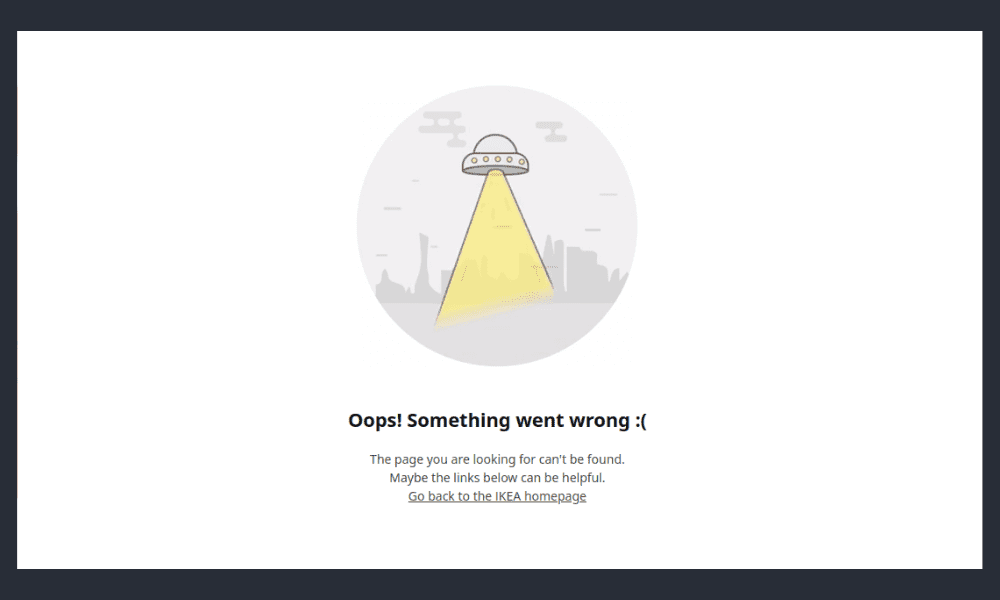 IKEA 404 page