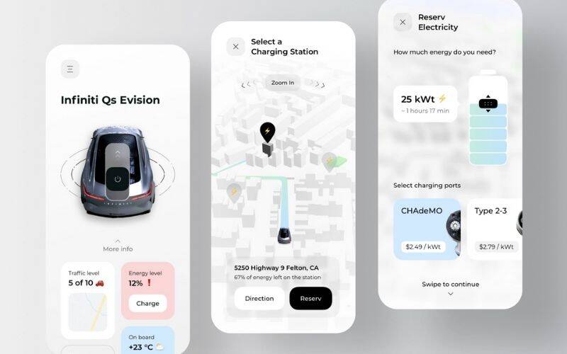 Gas & Charging Station Finder App