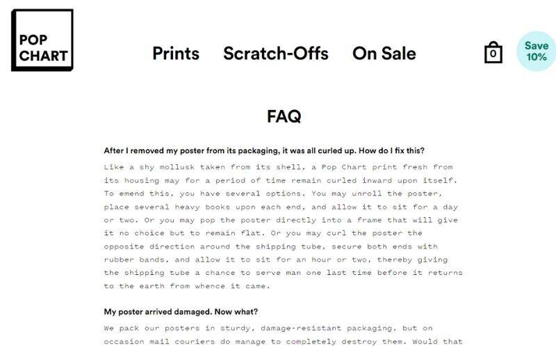 PopChart FAQ Page