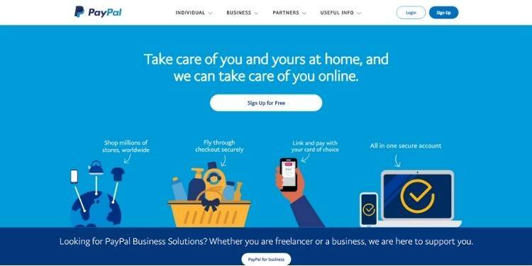 Paypal website
