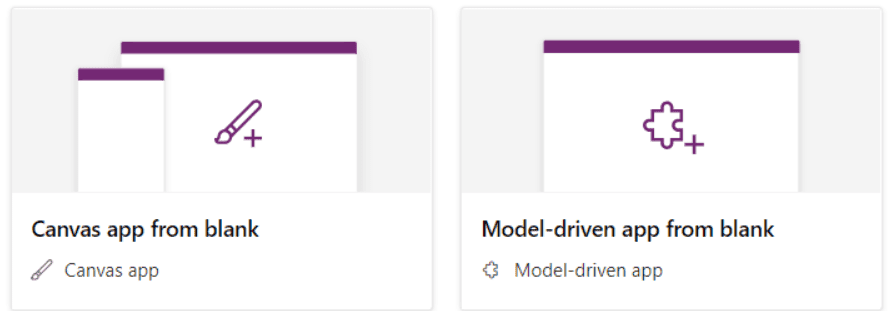 types of power apps 