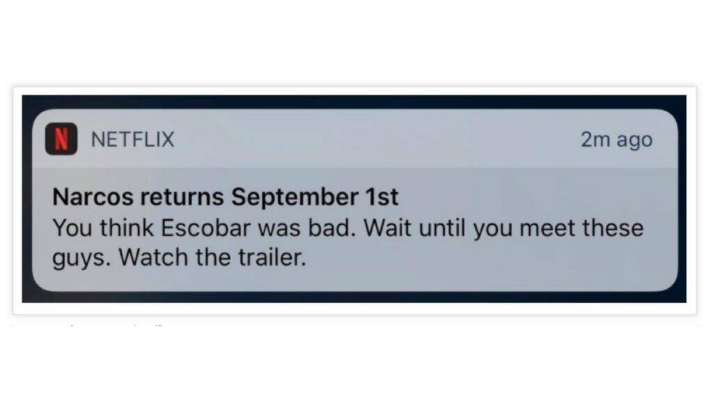 Netflix notification
