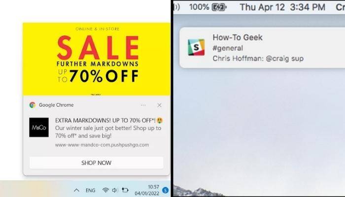 Push Notifications On The Desktop