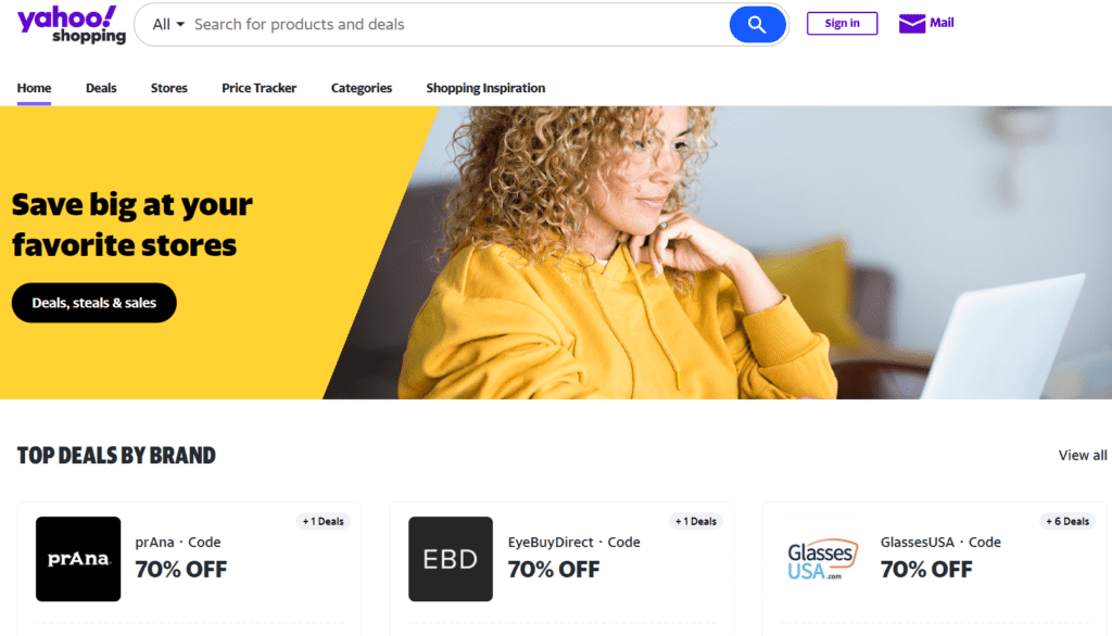 Yahoo Shopping app