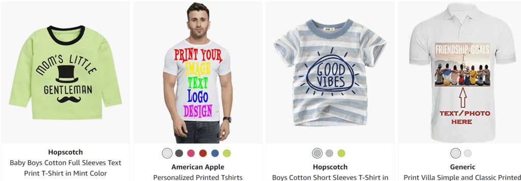 print text tshirts