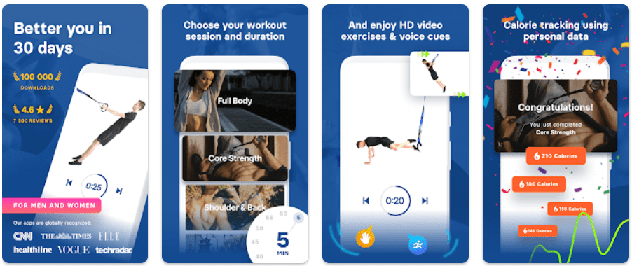 TRX Workout App