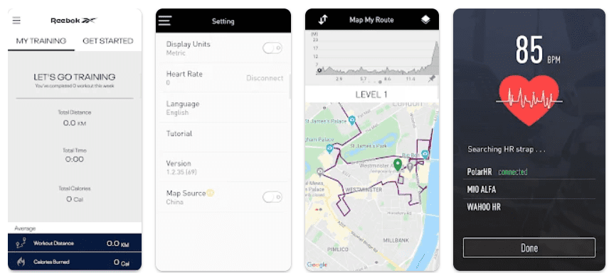 Reebok Fitness App