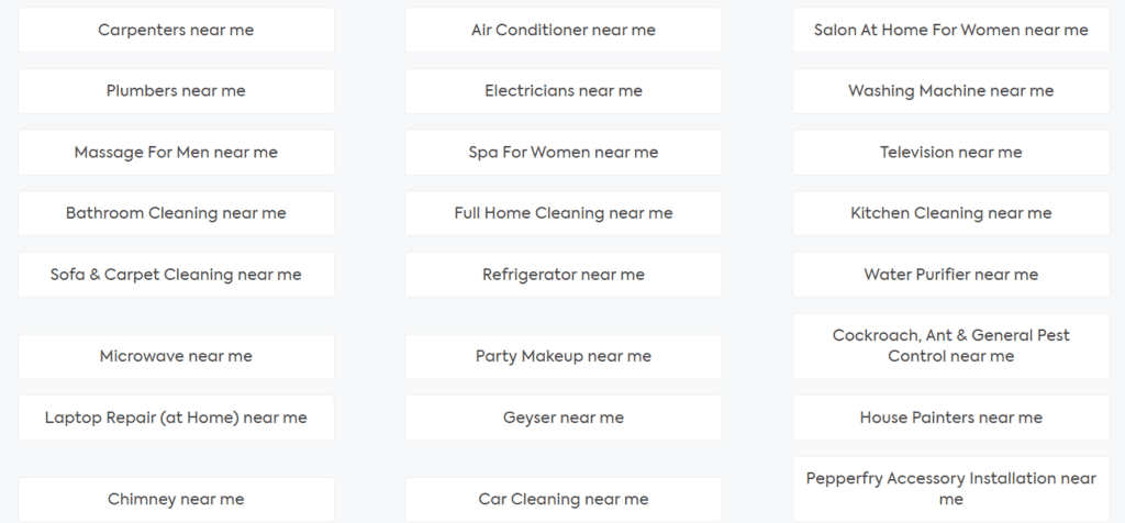 Urban Company Near Me Services