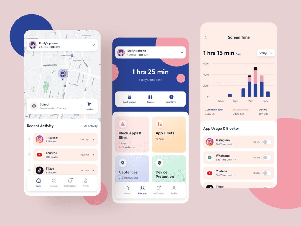 app for tracking children activities