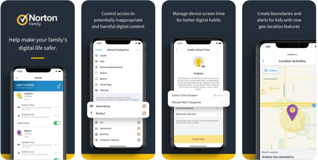 Norton Family app