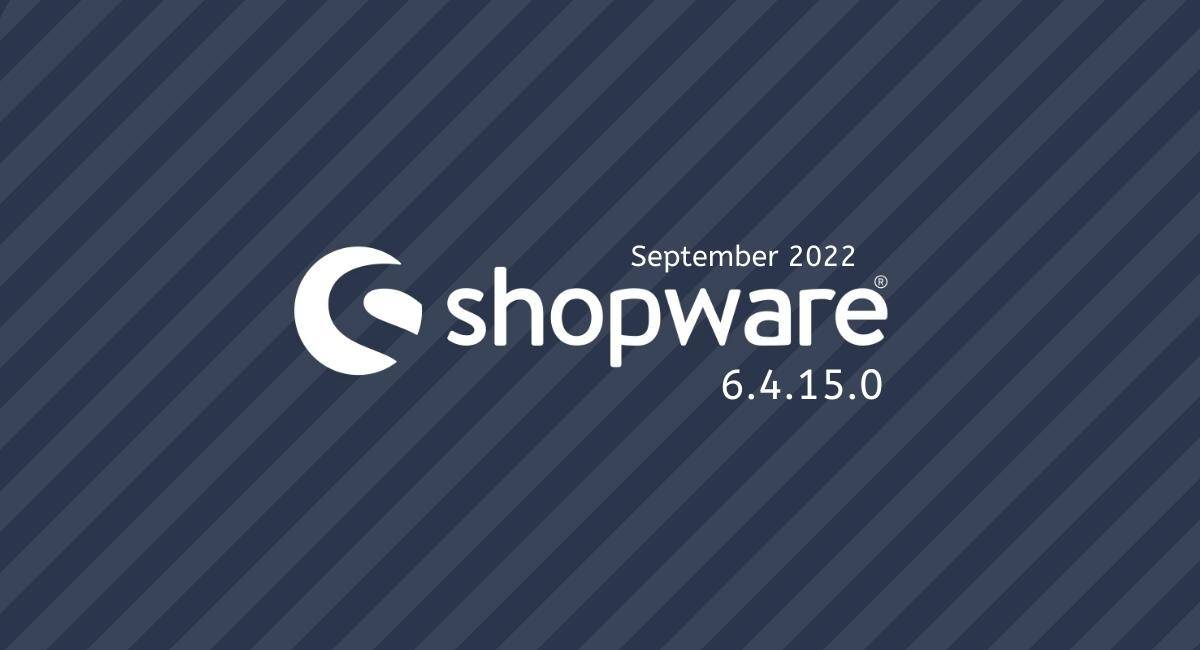 Shopware 6.4.15.0