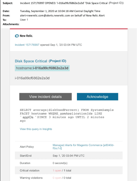 MariaDB alerts