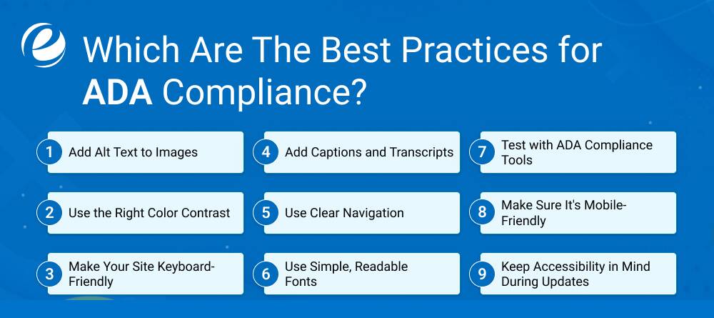 Which Are The Best Practices for ADA Compliance?