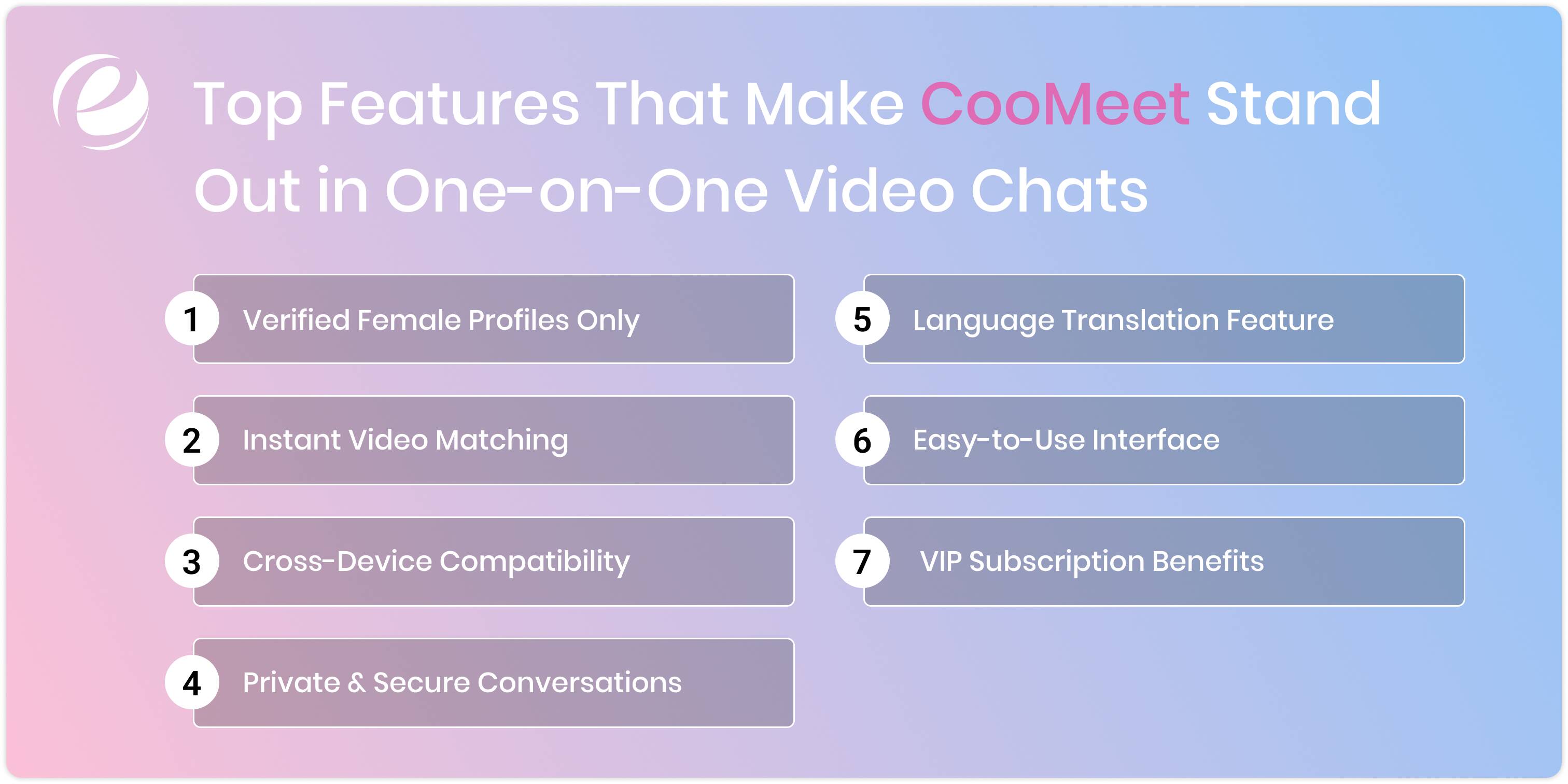 Top Features That Make CooMeet Stand Out in One-on-One Video Chats