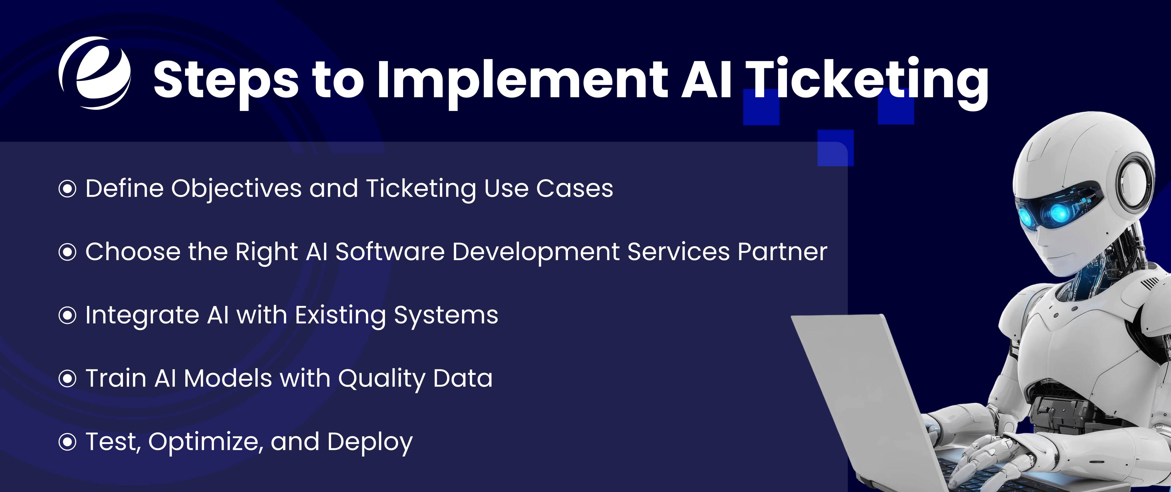 step to implement ai tickets