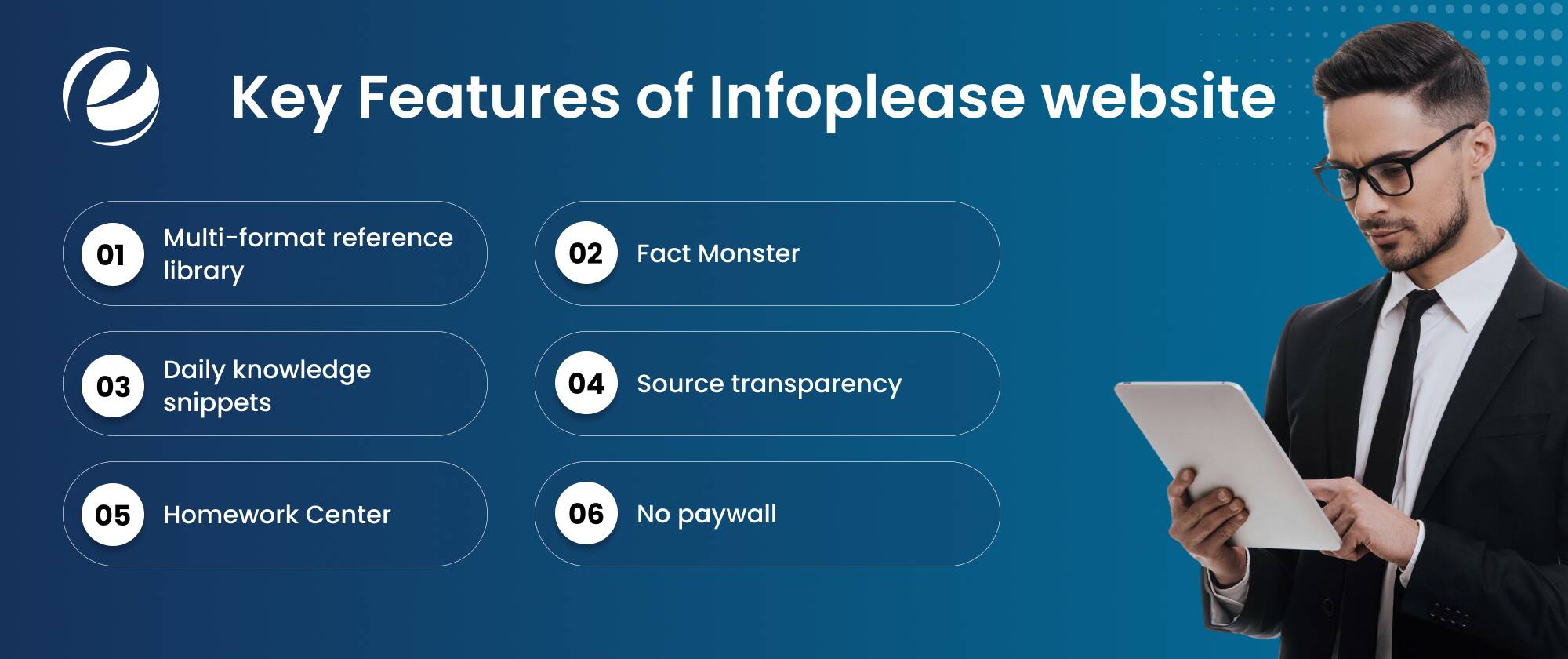 Key Features of the Infoplease website