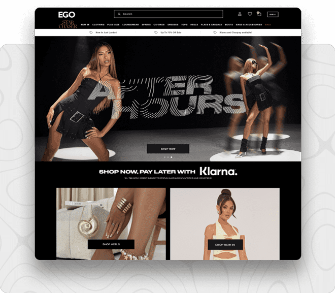 EgoShoesOne of the leading eCommerce stores for selling trending and most comprehensive ranges of women's clothing, shoes, accessories, and more, EGO is designed and developed by Emizentech.