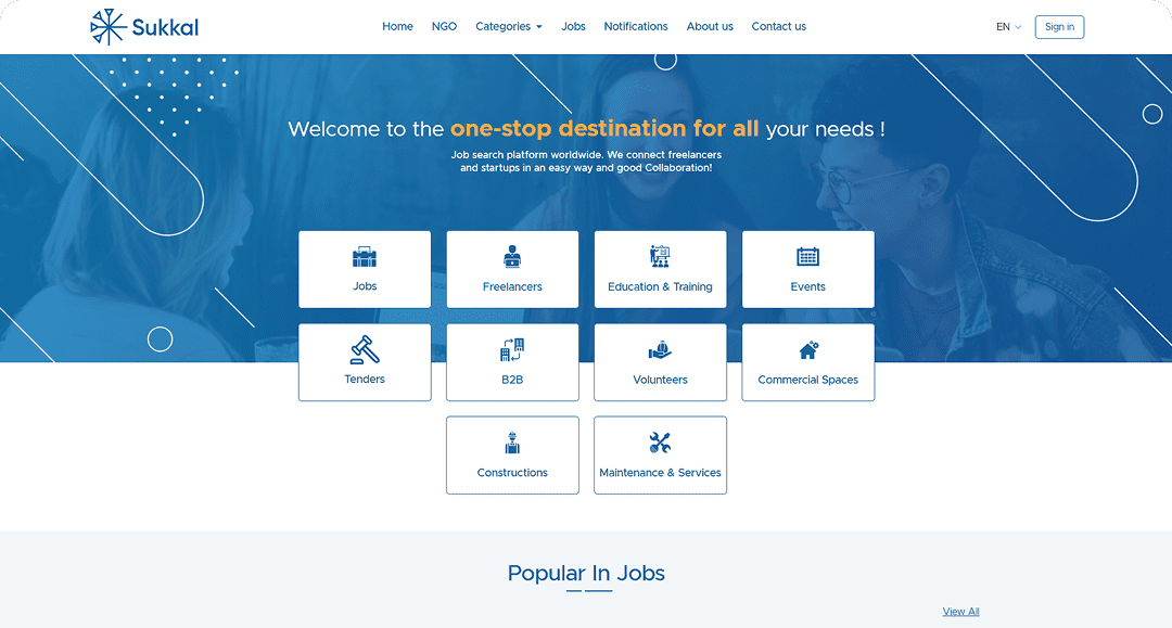 Sukkal webscreen