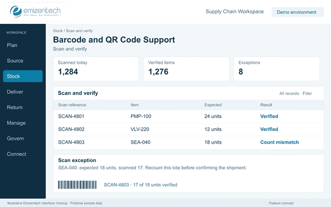 Barcode/QR Code Support