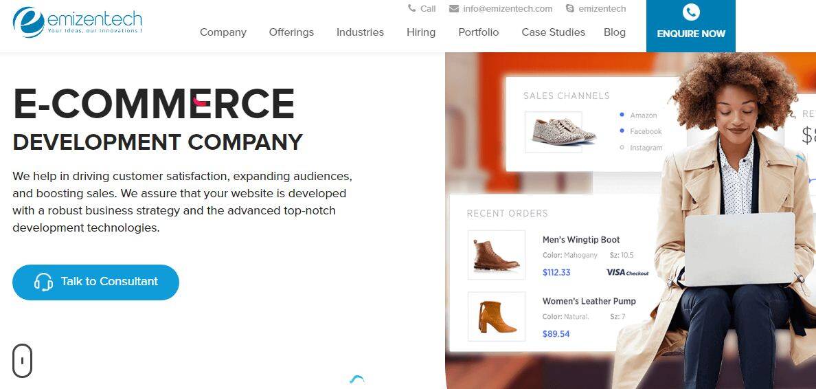 emizentech adobe commerce cloud development company