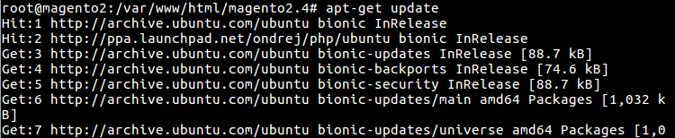 30 apt-get update