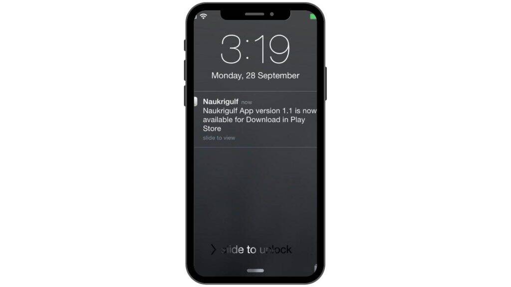 Naukri App Notification
