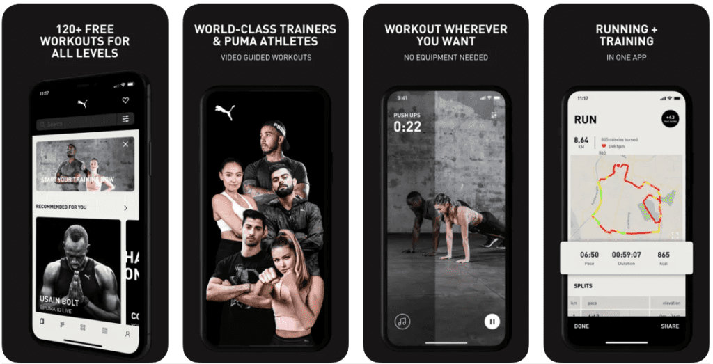 PUMA TRAC Run, Train, Fitness app