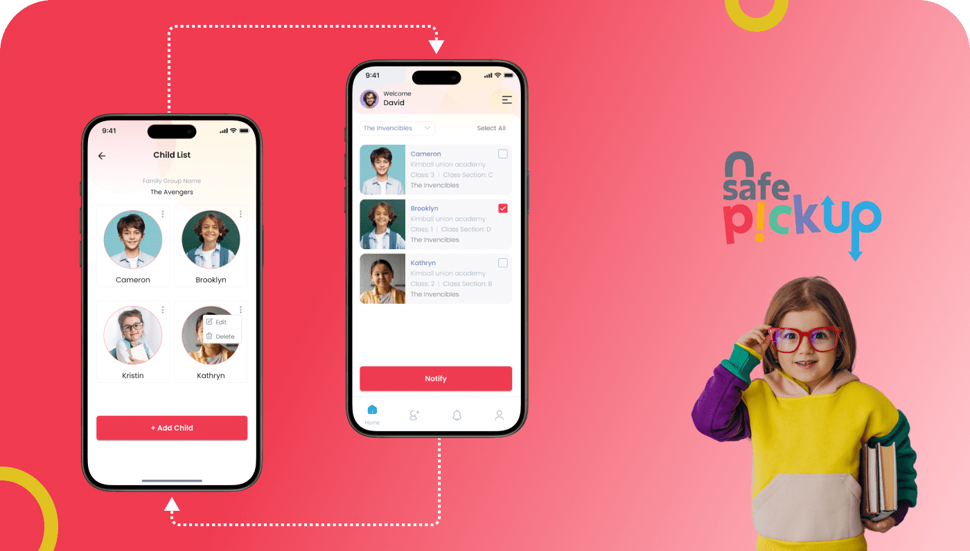 Safe PickUp Easing the child’s pickup process for parents, guardians, and safety responsible persons at educational centers, the Safe Pickup app provides speed, safety, and efficiency throughout the Dominican Republic.