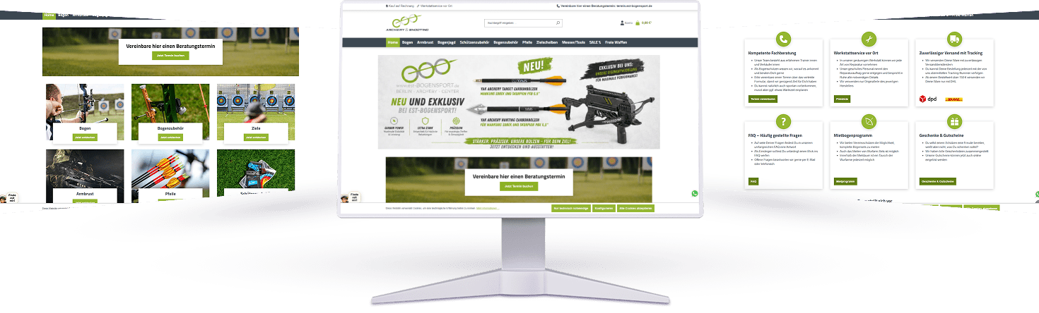 Glimpses of EST Bogensport Berlin Archery Pro Shop