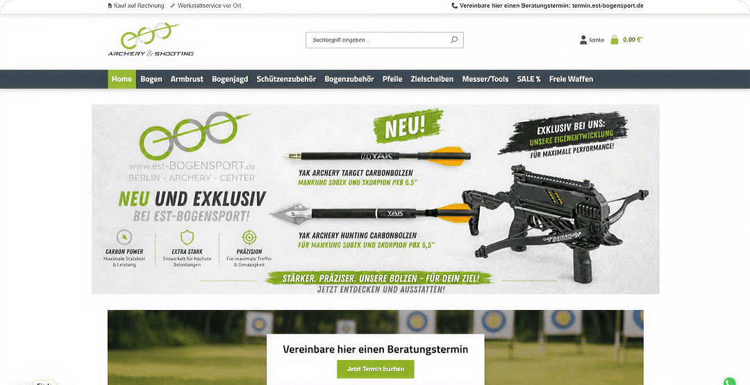 EST Bogensport Berlin Archery Pro Shop Online