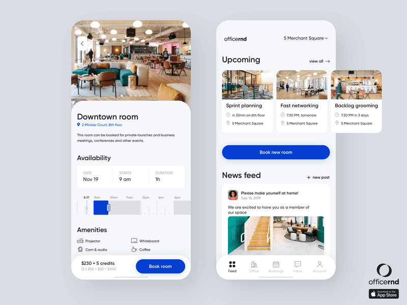 shared office spaces amenities details