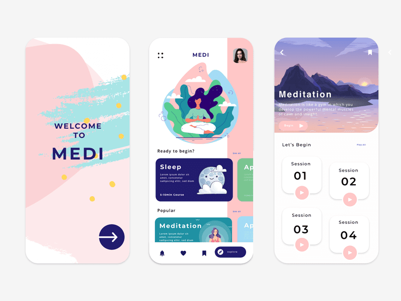 meditation app sessions